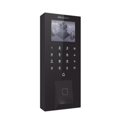 Biometrico IP65 WiFi PoE para Acceso y Asistencia / 5,000 Huellas y Tarjetas / Administración en la Nube con HikConnect Teams / Salida 12 Vcd para Chapa
