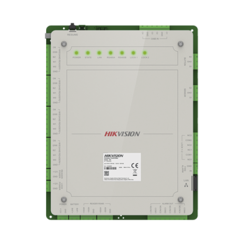 Controlador de Acceso 2 Puertas Administrable en la Nube con Hik-Connect Teams / Interfaz Web / 4 Lectores de Huella o Tarjeta / 100,000 Tarjetas / 10,000 Huellas / Incluye Gabinete y Fuente de Alimentación 12 Vcd 8 A / Soporta Batería de Re Controlador de Acceso 2 Puertas Administrable en la Nube con Hik-Connect Teams / Interfaz Web / 4 Lectores de Huella o Tarjeta / 100,000 Tarjetas / 10,000 Huellas / Incluye Gabinete y Fuente de Alimentación 12 Vcd 8 A / Soporta Batería de Re