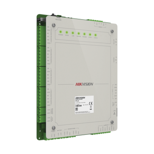 Controlador de Acceso 2 Puertas Administrable en la Nube con Hik-Connect Teams / Interfaz Web / 4 Lectores de Huella o Tarjeta / 100,000 Tarjetas / 10,000 Huellas / Incluye Gabinete y Fuente de Alimentación 12 Vcd 8 A / Soporta Batería de Re Controlador de Acceso 2 Puertas Administrable en la Nube con Hik-Connect Teams / Interfaz Web / 4 Lectores de Huella o Tarjeta / 100,000 Tarjetas / 10,000 Huellas / Incluye Gabinete y Fuente de Alimentación 12 Vcd 8 A / Soporta Batería de Re
