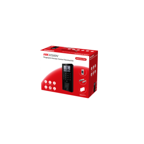 Kit Terminal Control Acceso Biométrico DS-KAS807 / Reconocimiento Facial y Huella Digital / 2.4