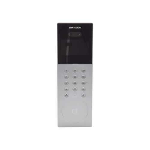 Videoportero IP Multiapartamento con Reconocimiento Facial / Llamada a App HikConnect (requiere monitor) / Protección IP65 / Apertura por Rostro, Tarjeta o App Videoportero IP Multiapartamento con Reconocimiento Facial / Llamada a App HikConnect (requiere monitor) / Protección IP65 / Apertura por Rostro, Tarjeta o App