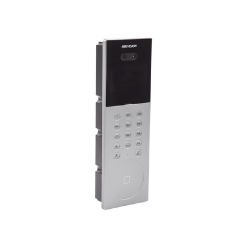 Videoportero IP Multiapartamento con Reconocimiento Facial / Llamada a App HikConnect (requiere monitor) / Protección IP65 / Apertura por Rostro, Tarjeta o App Videoportero IP Multiapartamento con Reconocimiento Facial / Llamada a App HikConnect (requiere monitor) / Protección IP65 / Apertura por Rostro, Tarjeta o App