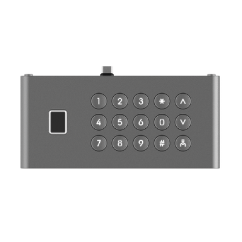 Módulo de Teclado y Huella Digital para Frente de Calle IP DS-KD9633-WBE6/ Conexión USB-C / 15 Botones / IP65 / IK07