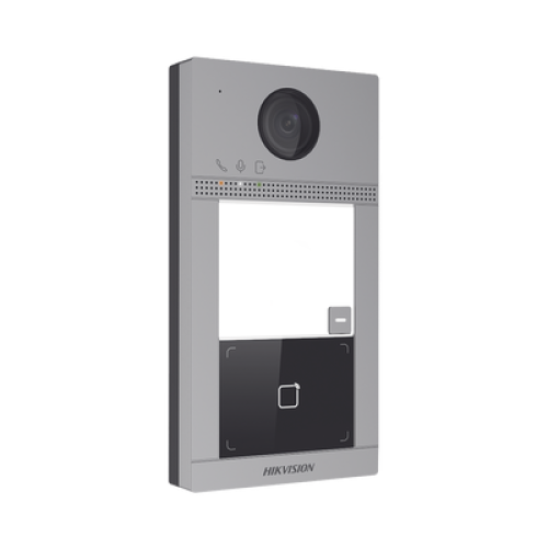 Videoportero IP 2 Megapixel / Llamada y Apertura Remota desde App Hik-Connect / PoE / Exterior IP65 + Antivandalico IK08 / 1 Departamento / Apertura con Tarjeta / Soporta 2 Puertas y hasta 6 Monitores Videoportero IP 2 Megapixel / Llamada y Apertura Remota desde App Hik-Connect / PoE / Exterior IP65 + Antivandalico IK08 / 1 Departamento / Apertura con Tarjeta / Soporta 2 Puertas y hasta 6 Monitores