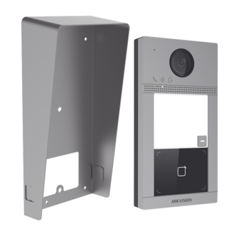 Kit Videoportero + Carcasa protectora IP 2 Megapixel / Llamada y Apertura Remota desde App Hik-Connect / PoE / Exterior IP65 + Antivandalico IK08 / 1 Departamento / Apertura con Tarjeta / Soporta 2 Puertas y hasta 6 Monitores Kit Videoportero + Carcasa protectora IP 2 Megapixel / Llamada y Apertura Remota desde App Hik-Connect / PoE / Exterior IP65 + Antivandalico IK08 / 1 Departamento / Apertura con Tarjeta / Soporta 2 Puertas y hasta 6 Monitores