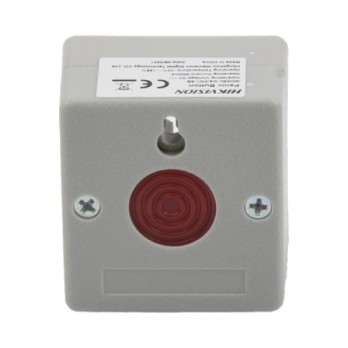 Botón de Pánico Cableado / Compatible con Cualquier Panel de Alarma / LLave de Seguridad / NA/NC / Material Retardante al Fuego (ABS)