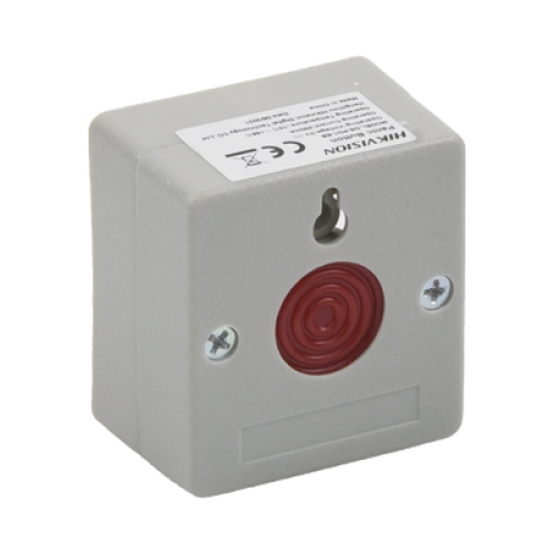 Botón de Pánico Cableado / Compatible con Cualquier Panel de Alarma / LLave de Seguridad / NA/NC / Material Retardante al Fuego (ABS)