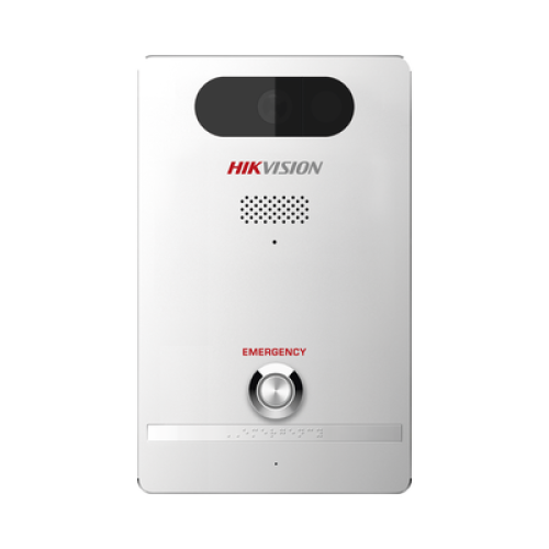 Estación de Alarma de Pánico / Cámara de 4 Megapixel / Micrófono Integrado / Exterior IP65 / Protección IK10 / PoE / 10 mts IR  / Entradas y Salidas de Alarma