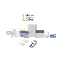 KIT Panel de Alarma HYBRID PRO / 1 Panel Híbrido / 1 Monitor LCD / 2 Contactos Magnéticos Inalámbricos / 1 PIR Inalámbrico / 1 Batería 12 vcc 7 Amp