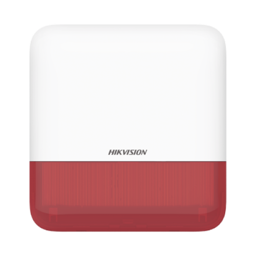 (AX PRO) Sirena Inalámbrica con Estrobo Rojo para Exterior IP65 / 110 dB