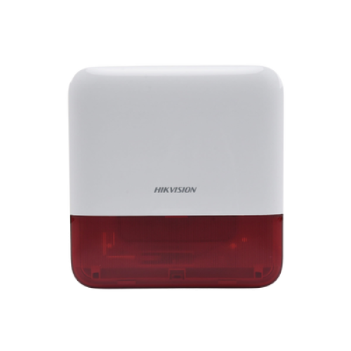 (AX PRO) Sirena Inalámbrica con Estrobo Rojo para Exterior IP65 / 110 dB