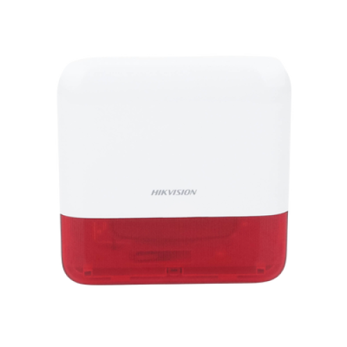 (AX PRO) Sirena Inalámbrica con Estrobo Rojo para Exterior IP65 / 110 dB