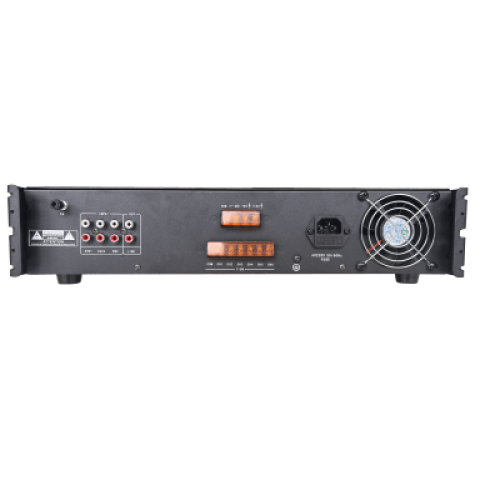 Amplificador | Bluetooth | 6 Canales | 240 W | 1 Zona  | 70/ 100V COM | Montaje en Rack | Musica Ambiental 