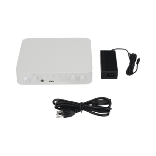 Amplificador | Bluetooth | 2 Canales | 30 W por Canal | Salida 4-8 Ω x 2 | 100V COM x 2 | Una Zona | Música Ambiental 