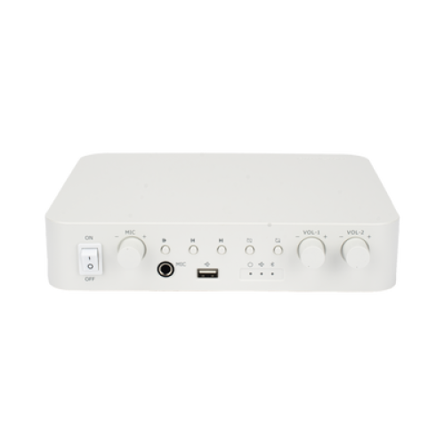 Amplificador | Bluetooth | 2 Canales | 30 W por Canal | Salida 4-8 Ω x 2 | 100V COM x 2 | Una Zona | Música Ambiental 