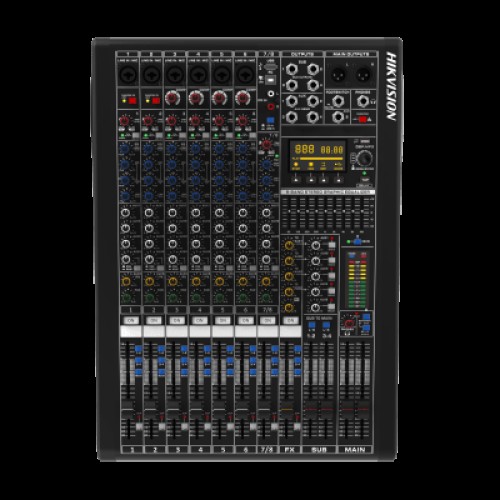 Consola de Mezcla Analógica DS-QAPMCR8-A | 8 Canales | 6 Entradas Mic/Línea | 12 Salidas | DSP Efectos | USB Media | Bluetooth | Montaje en Rack