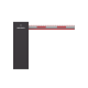 Barrera Vehicular DERECHA / Brazo Iluminado Rojo/Verde de 4 mts Incluido  / 3 Seg para Apertura / Cierre Automático con Tiempo Configurable / 5,000,000 MCBF / Compatible con Cualquier Control de Acceso