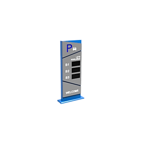 Pantalla Principal de Guía de Estacionamiento / 3 Módulos / Mensaje de Bienvenida / Uso con Aplicación de Guía de Estacionamiento