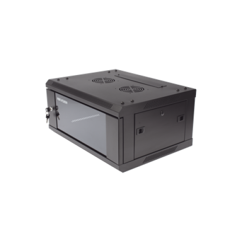 Gabinete para Montaje en Pared - Piso / Puerta de Cristal Templado / Cuerpo Fijo / 4 Unidades de Rack / 19