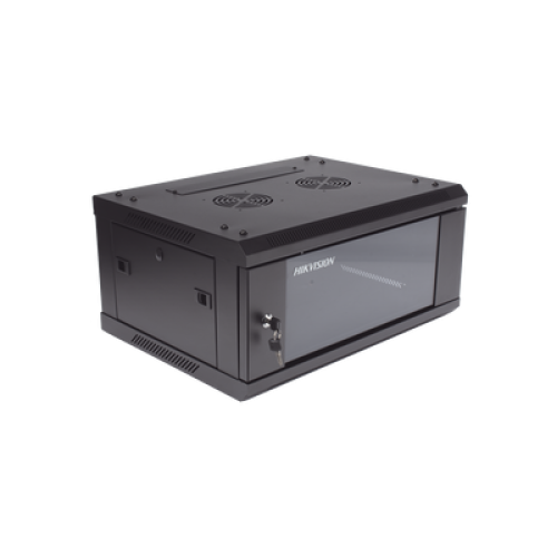 Gabinete para Montaje en Pared - Piso / Puerta de Cristal Templado / Cuerpo Fijo / 4 Unidades de Rack / 19