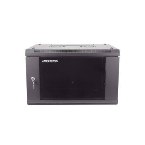 Gabinete para Montaje en Pared - Piso / Puerta de Cristal Templado / Cuerpo Fijo / 6 Unidades de Rack / 19