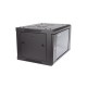Gabinete para Montaje en Pared - Piso / Puerta de Cristal Templado / Cuerpo Fijo / 6 Unidades de Rack / 19
