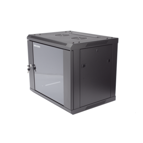 Gabinete para Montaje en Pared - Piso / Puerta de Cristal Templado / Cuerpo Fijo / 9 Unidades de Rack / 19