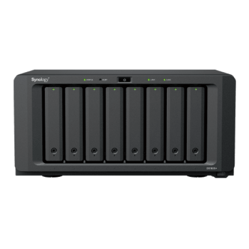 NAS DiskStation DS1825+ | 8 Bahías | AMD Ryzen V1500B | 8 GB DDR4 ECC | Hasta 2,239 MB/s Lectura | 2 Puertos 2.5GbE | Expansión PCIe 3.0 | Compatible con 10GbE y 25GbE | Caché SSD M.2 | Synology DSM. NAS DiskStation DS1825+ | 8 Bahías | AMD Ryzen V1500B | 8 GB DDR4 ECC | Hasta 2,239 MB/s Lectura | 2 Puertos 2.5GbE | Expansión PCIe 3.0 | Compatible con 10GbE y 25GbE | Caché SSD M.2 | Synology DSM.