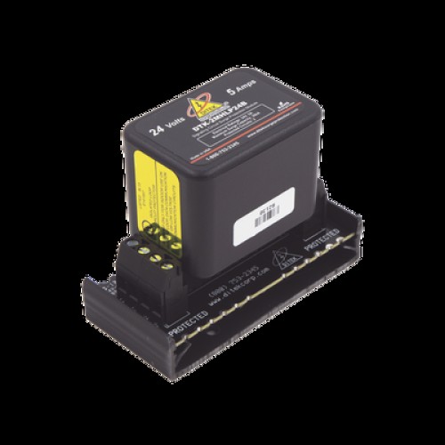 Protector Modular 24 V / 2 Pares / Base Desmontable / Snap-Track / Paneles de Incendio y Alarma