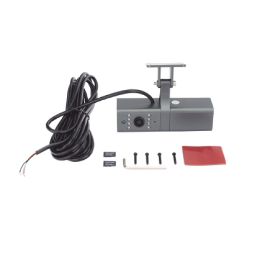 Cámara Dashcam, con evidencia fotográfica y grabación con almacenamiento en memoria, Visión Día y Noche, Compatible con FMC125 y FMC650.