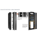 Organizador Vertical CableTek, Sencillo (Solo Frontal), Para Rack Abierto de 45 Unidades, 6 in de Ancho, Color Negro