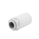 Conector de tubería rígida a caja (Racor), PVC Auto-extinguible, de 20 mm