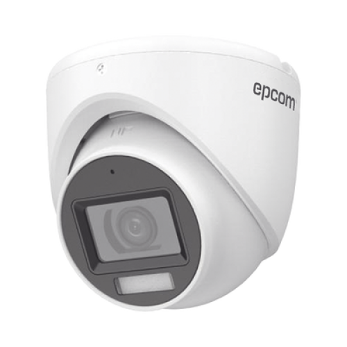 [Dual Light + ColorVu] Turret TURBOHD 2 Megapixel (1080p) / Lente 2.8 mm / 30 mts IR + 20 mts Luz Blanca / Gran Angular 101° / Exterior IP67 / Micrófono Integrado /  4 Tecnologías /  Metal 