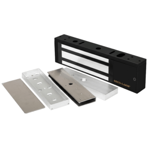 Kit Para Control de Acceso Incluye Chapa Magnética de 1200 Lbs Color Negro / Montaje En 