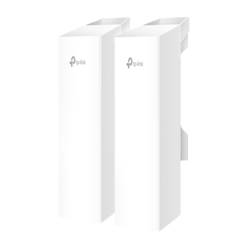 KIT de Enalce Inalámbrico Omada para Exterior / Frecuencia de 5GHz / Emparejamiento Automático / 3 puertos Gigabit / PoE Pasivo 24 Vcc o 802.3 PoEaf / Antena Direccional de 7 dBi MIMO 2x2 / Adminsitración Remota Mediante Omada