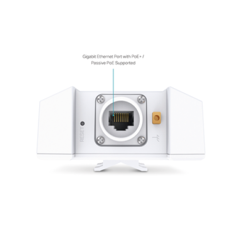 Punto de Acceso Omada Exterior-Interior / Wi-Fi 6 AX3000 MU-MIMO 2x2 / Mesh Omada / Alta Densidad de Usuarios / Configuración por Controlador o Stand-Alone / Para Montaje en Mástil/ Pared / Alimentación PoE+ 
