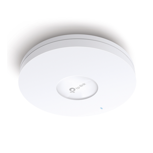 Punto de Acceso Omada / Wi-Fi 6 AX5400 MU-MIMO 4x4 /  Mesh Omada / Alta Densidad de Usuarios / Configuración por Controlador o Stand-Alone / Para Montaje en Techo/pared / Alimentación PoE+ 