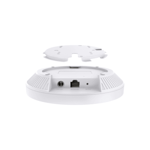 Punto de Acceso Omada / Wi-Fi 7 BE5000 MU-MIMO 2x2 / 1 Puerto 2.5 Gbps / Mesh Omada / Operaciones Multiencale (MLO) / Configuración por Controlador o Stand-Alone / Para Montaje en Techo/pared / Alimentación PoE+ 