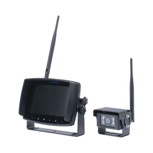 Sistema inalámbrico de reversa con cámara infrarroja y monitor de 7