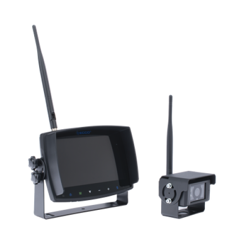 Sistema inalámbrico de reversa con cámara infrarroja y monitor de 7