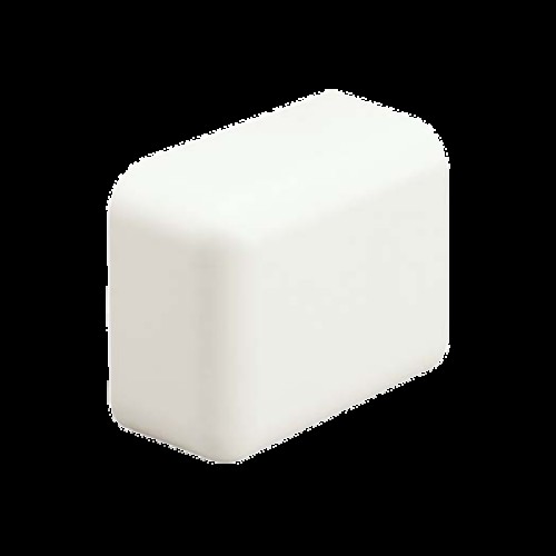 Tapa Final, para uso con canaleta LD10, material ABS, Color Blanco Mate