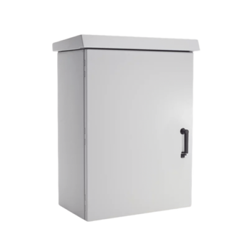 Gabinete Para Exterior OSP ComLine de 12 UR, 600 mm de Ancho, 500 mm de Profundidad De Aluminio, Color Gris Claro Con Protección NEMA 4/12/4X/3/3R; IP66