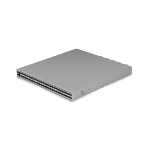 UniFi Switch Enterprise Campus Aggregation, Capa 3, 48 puertos Etherlighting SFP28 de 25G, 6 puertos QSFP28 de 100G, 5 abanicos, ruteo dinámico BGP, doble fuente redundante, alta disponibilidad, enlace multichasis (MC-LAG)