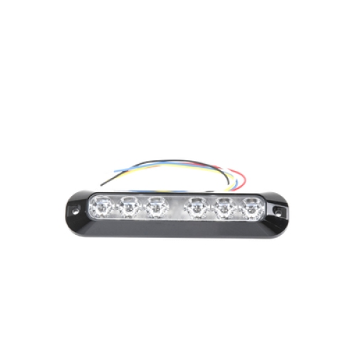 Luz Auxiliar Serie X3705, 6 LEDs Ultra Brillantes, color Rojo / Azul