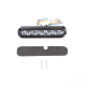 Luz perimetral , 12 LED Ultra Brillantes, Dual Color Ambar / Claro