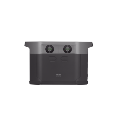 EcoFlow DELTA 2 MAX | Estación de Energía Portátil 2048Wh Litio LFP / 6 AC 2400 W (Max. 3400W) / 2 USB-C 100W / Capacidad para Aumentar Respaldo / Soporta Cargador de Coche 10A a 12.6V / Conectividad WiFi y Bluetooth (App) / Carga Sol