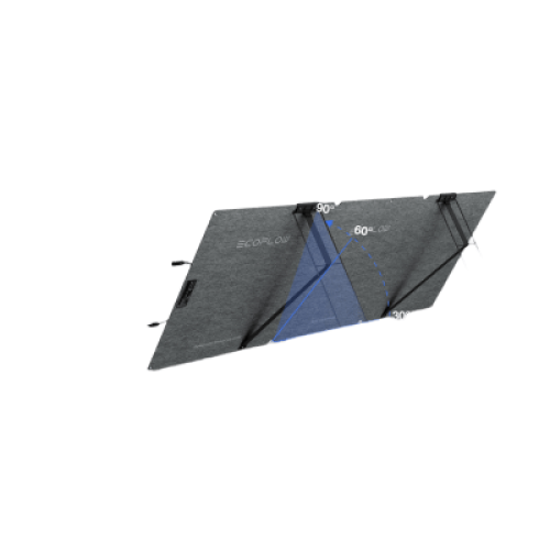 Módulo Solar Bifacial, Portátil y Flexible de 160W Recomendado para Estaciones Portátiles EcoFlow / Ajuste de Ángulo / Carga Eficiente / Incluye Cable XT60 a MC4