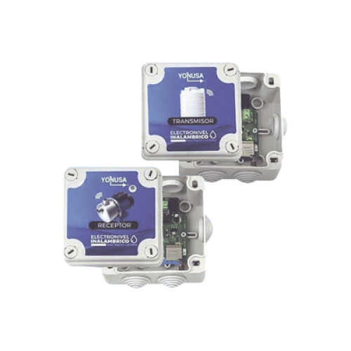 KIT Transmisor / Receptor Electronivel / 1 KM Linea de Vista / Para tinaco y cisterna