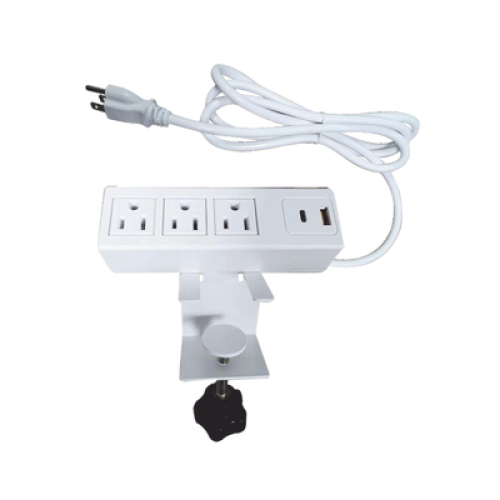 Tomacorriente para Escritorio / Cuenta con Bracket Ajustable a Diferentes Grosores / 3 Contactos 110VCA / 2 Contactos para Carga USB ( 1 contacto USB-A + 1 contacto USB-C ) Tomacorriente para Escritorio / Cuenta con Bracket Ajustable a Diferentes Grosores / 3 Contactos 110VCA / 2 Contactos para Carga USB ( 1 contacto USB-A + 1 contacto USB-C )