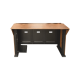 Consola Profesional para Monitoreo | Con Porta PC | Con Tomacorriente | Tapas Removibles | Color Negro y Nogal con Veta | Lamina de Acero Rolado Calibre 18 | Pintura en Polvo Electrostática.